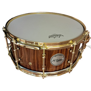 14" x 6" Macassar Ebony over Walnut Snare Drum