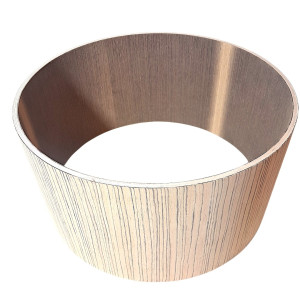 14" x 7" Zebrano Maple and Wenge Snare Drum Shell 14" x 7" Zebrano Maple and Wenge Snare Drum Shell